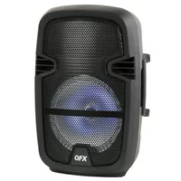 QFX 8-in Portable Party Bluetooth PA Loudspeaker with Microphone & Remote