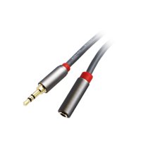 C&E 3.5mm Stereo Male to Female Extension Cable Gold Plated Connector, 1.5 Feet