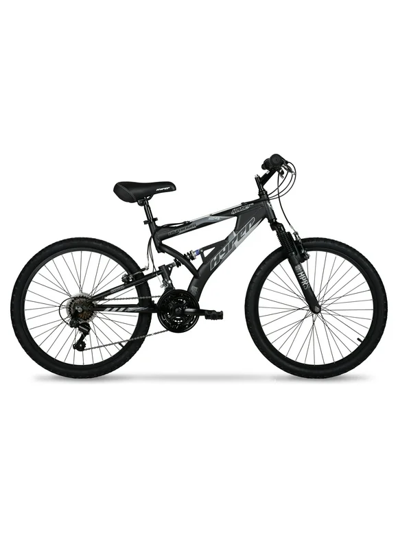 Hyper 24" Boy's Havoc Mountain Bike, Black, Recommended Ages 10 to 14 Years Old