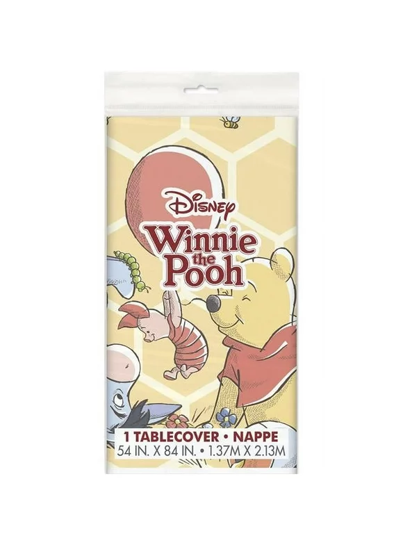 Unique Industries  Winnie the Pooh Happy Honeycomb Plastic Table Cover