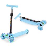Kids Scooter 3 Wheel for Kids, 4 Adjustable Height, PU Flashing Wheels Scooter for 2-10 Years Old