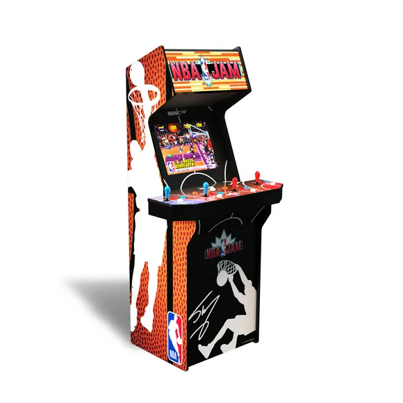 Arcade1Up - NBA JAM: SHAQ EDITION With Riser and Lit Marquee, Arcade Game Machine