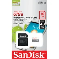 SanDisk Ultra 16GB Micro SDHC Class 10 Memory Flash Card