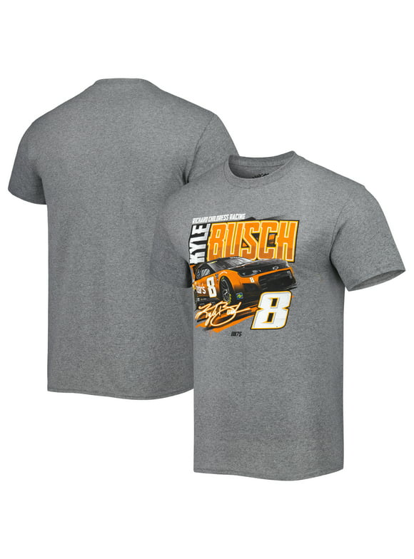 Men's Richard Childress Racing Team Collection Heather Gray Kyle Busch Pit Road T-Shirt