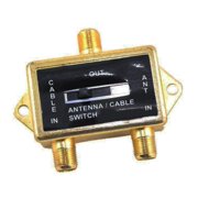 VIDEO COAXIAL A/B SWITCH ANTENNA / CABLE / CATV / LCD TV GOLD PLATED
