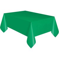 Green Plastic Party Tablecloth, 108 x 54in
