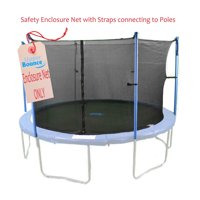 Trampoline Enclosure Safety Net in Black (15 ft. Using 6 Straight Poles or 3 Arches)