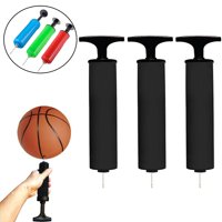 3 Handheld Air Pump Hand Inflator Needle Basketball Soccer Volley Ball Balloons