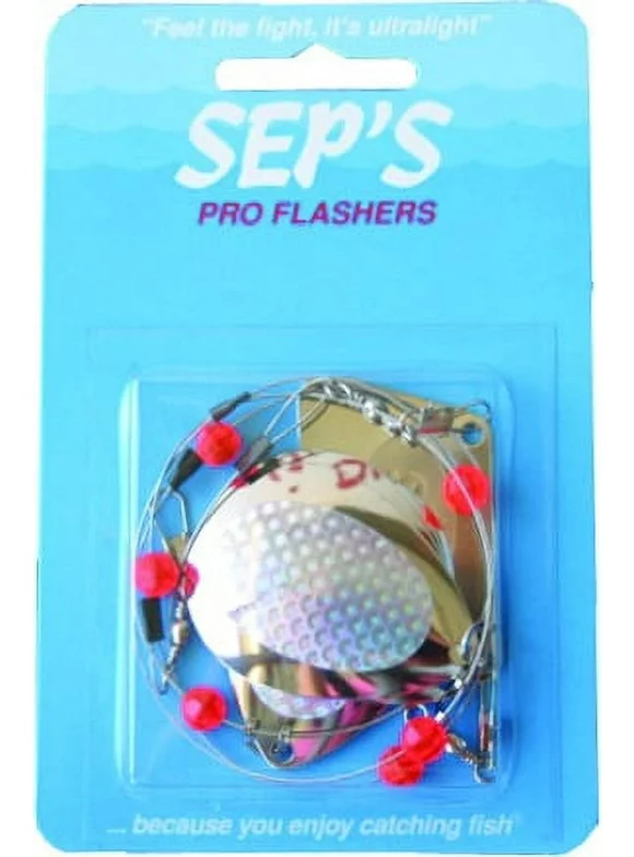 Sep's Pro Flasher Large Colorado Trolling Blade, Silver, Fishing Jigs