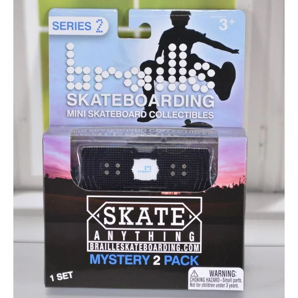 SKATE ANYTHING Mini Braille Fingerboard Skateboard Mystery 2 Pack TOY BLOCKS