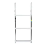Seachoice 71550 Aluminum Boarding Ladder  3 Steps  15 In. Wide x 36 In. Tall