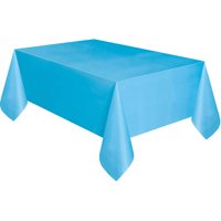 Light Blue Plastic Party Tablecloth, 108 x 54in, 2ct
