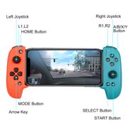 Mobile Game Controller, EEEkit Wireless Gamepad Bluetooth Gaming Joystick, Wireless Remote Controller Gamepad Compatible with iPhone iOS/Android Phone, Perfect for the Most Games - Red + Blue