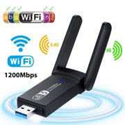 USB WiFi Adapter 1200Mbps, EEEkit USB 3.0 Wireless Network Adapter WiFi Dongle for PC Desktop Laptop with Dual Band 2.4GHz/300Mbps 5GHz/867Mbps,Support Windows10/8/8.1/7/Vista/XP/2000,Mac OS