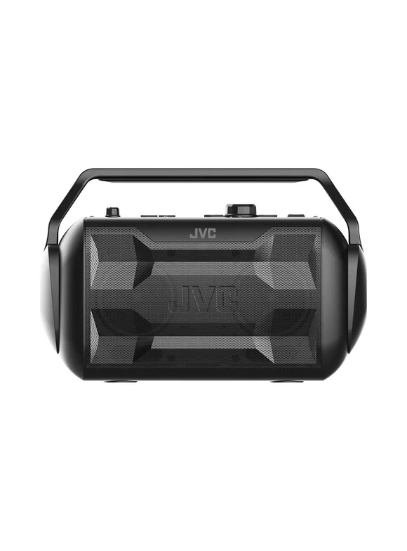 JVC Rover Portable Indoor/Outdoor Bluetooth, 30 Watts of Powerful Premium Sound, 30 Hours of Playtime, IPX4 Water Resistant, USB Port and Microphone/Guitar Input