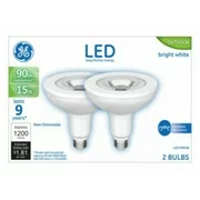 GE Lighting 24212 Medium-Base PAR38 LED Bulb, Bright White, 3000K, 15W, 2-Pack