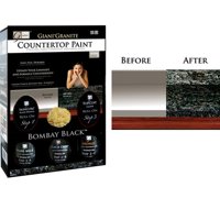 Giani Granite Paint Countertop Kit, Bombay Black