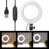 Greensen 6 Inch Stepless Dimmable LED Ring Fill Light Studio DSLR Camera Video Lamp , Video Ring Lamp, Dimmable Ring Light