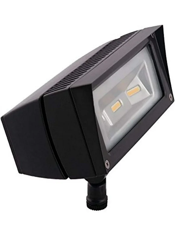 RAB Lighting FFLED18 Future Flood 18W Cool LED 120V to 277V Lamp, Bronze, Hardwired