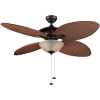 52" Honeywell Sunset Key Bronze 4-Blade Tropical Ceiling Fan W/ Reversible Airflow