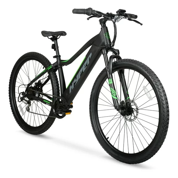 Hyper Bicycles 29" Mountain Bike with Pedal-Assist, MTB, Black