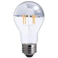 LED Filament A19 Dimmable Medium Screw Base (E26) Light Bulb, 40 Watt Equivalent, 2700K, Half Chrome