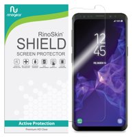 Galaxy S9+ Plus Screen Protector RinoGear Flexible HD Invisible Clear Shield Anti-Bubble Unlimited Replacement Film