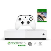 Microsoft Refurbished Xbox One S 1TB All-Digital Edition Bundle with Forza Horizon 3 - Disc-free Console, Wireless Controller and Game Keycard - White