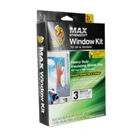 Duck MAX Heavy Duty Indoor Window Insulation Kit, Film Insulates Three 3" x (5") Windows