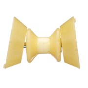 Seachoice 56600 Bow Roller With Bells  Fits 4 Inch Wide Bracket  1/2 Inch ID  Gold  5 Year Warranty