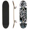30.6" PU wheels Longboard Complete Deck Skateboard,PRO Print Wood board HFON