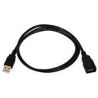 Premium USB Extension Cable,10 ft. Black [Office Product]