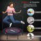 image 5 of HEKA 40" Foldable Mini Trampoline, Fitness Rebounder with Foam Handle, Exercise Trampoline for Adults Kids Indoor/Outdoor Workout Max Load 330lbs