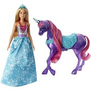 barbie dreamtopia princess doll and purple unicorn