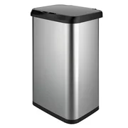 GLAD 20G Stainless Steel Sensor Trash Can with Clorox Odor Protection Lid
