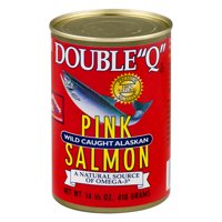 (2 Pack) Double "Q" Wild Caught Alaskan Pink Salmon, 14.75 oz Can