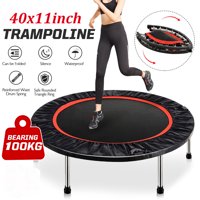 Stoneway 40" Foldable Adults and Kids Trampoline Rebounder Jump Elastic Fitness Gym Yoga Exercise 220lbs Load
