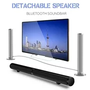 50W HiFi Detachable Wireless bluetooth Soundbar Speaker Stereo with Subwoofer Home Theatre System 40 Inch Sound Bar for TV Television Notebook Smartphone Tablet
