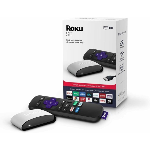 Roku SE Streaming Media Player for Apple TV+, Netflix, Disney+Roku Channel 2019