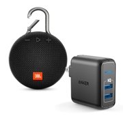 JBL Portable Bluetooth Speaker with Charges Speakerphone, Black, JBLCLIP3BLKAM-A2023111