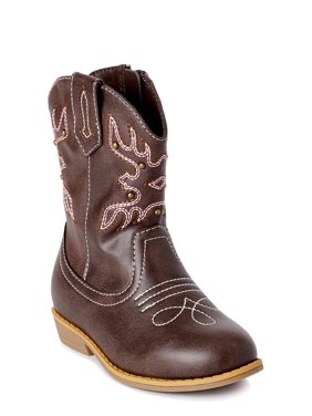 Wonder Nation Classic Western Cowboy Boot (Toddler Girls)