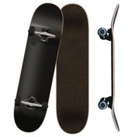 Yocaher Blank 7.75" Complete Skateboard - Stained Black