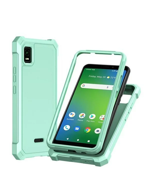 Wydan Case for Cricket Debut Smart, AT&T Calypso 3 Case - [Military Grade] Shockproof Hybrid Heavy Duty TPU Skin Phone Case Cover - Green