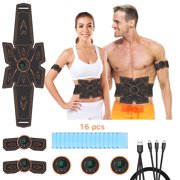 Abs Stimulator Ab Stimulator Recharge Muscle Toner Trainer Ultimate Abs Stimulator for Men Women Abdominal Work Out Ads Power Fitness Abs Muscle Training Gear ABS Workout Equipment Portable