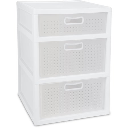 Sterilite 3 Drawer Storage Unit White Dailysavesonline Com In