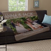 Personalized Message Of Love Photo Plush Blanket