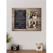 Personalized Heart and Home Photo Wedding Canvas, Available in 3 Sizes