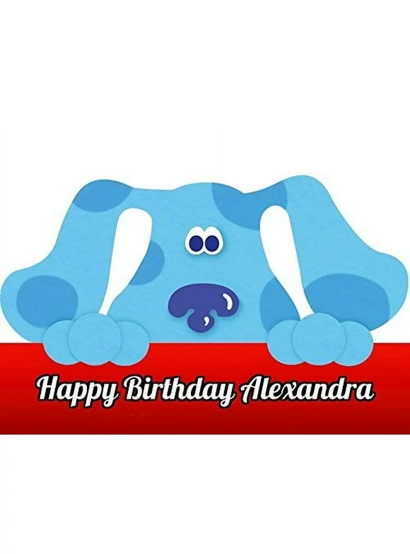 1/4 Sheet Blue's Clues Edible Frosting Cake Topper Image