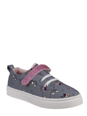 Nanette Lepore Rainbows & Unicorns Glitter Hook & Loop Fashion Low-Top Sneakers (Toddler Girls)