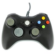 TekDeals New Black Wired USB Game Pad Controller For Microsoft Xbox 360 PC Windows